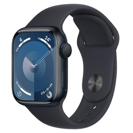 Imagem da oferta Apple Watch Series 9 41mm GPS Caixa Meia-noite de Alumínio Pulseira Esportiva Meia-noite
