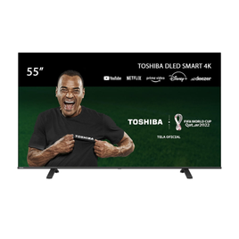 Imagem da oferta Smart TV DLED Toshiba 55'' 55C350LS 4K VIDAA 3 HDMI 2 USB Wi-Fi - TB011M