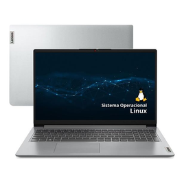 Imagem da oferta Notebook Lenovo Ultrafino IdeaPad 1 Ryzen 5-7520U 8GB RAM SSD 256GB AMD Radeon 610M Integrado 15.6" HD Linux Cloud Grey - 82X5S00100