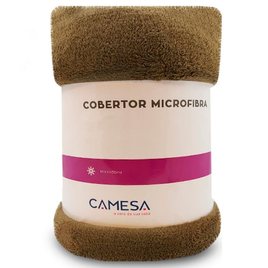 Imagem da oferta Manta Cobertor Casal 180x220cm Microfibra Soft Macia Fleece Camesa - Emcompre
