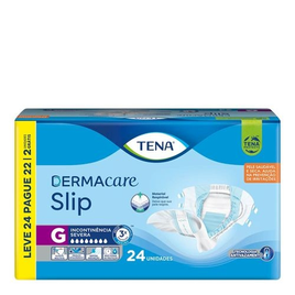Imagem da oferta Fralda Geriátrica Tena Dermacare Slip G 24 Unidades