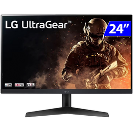Imagem da oferta Monitor Gamer UltraGear LG LED IPS 24" Widescreen Full HD HDMI DP 24GN60R-B