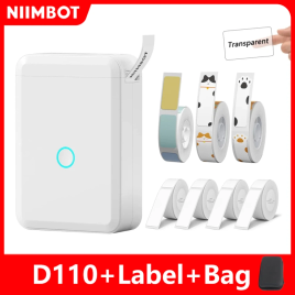 Imagem da oferta Niimbot D110 Mini impressora portátil para celular Impressora de etiquetas adesiva térmica para adesivos Máquina de e