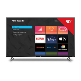 Imagem da oferta Smart TV AOC 50" 4K DLED 50U6125 ROKU TV - CASA & VIDEO | Produtos para Casa!