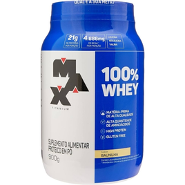 Imagem da oferta Max Titanium 100% Whey - 900G Baunilha