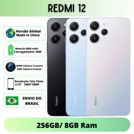 Imagem da oferta Smartphone Xiaomi Redmi 12 4G 8GB RAM 256GB - Versao Global