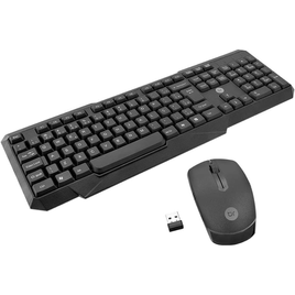 Imagem da oferta Bright Combo Teclado e Mouse Sem Fio Slim 2 Teclado com Apoio Ergonômico Padrão ABNT2 107 teclas Mouse Ambidestro 3 Bo