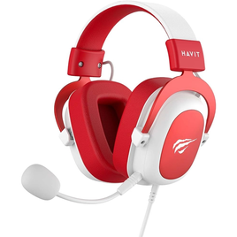 Imagem da oferta Headphone Fone de Ouvido Havit HV-H2002d Red Gamer com Microfone Falante 53mm Plug 3 5mm: compatível com XBOX ONE e PS4
