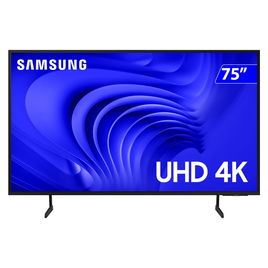 Imagem da oferta Smart TV Samsung LED 75 4K Wi-Fi Tizen Comando de Voz UN75DU7700GXZD