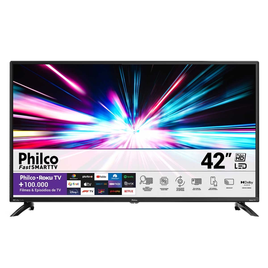 Imagem da oferta Smart TV Philco 42 polegadas PTV42G6FR2CPF Full HD LED Dolby Audio Roku TV