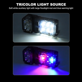 Imagem da oferta Lanterna de cabeça de 1200 Mah com sensor rotativo de 180° recarregável Lanterna de chaveiro EDC super leve com 4 mod