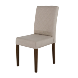 Cadeira de Jantar Estofada Beliz Capuccino - Wood Prime PTE 56387