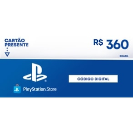 Comprar Cartão PSN 360 Reais Playstation Network Brasil