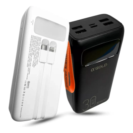 Imagem da oferta Carregador Turbo Portátil Power Bank 30.000mah Carga Rápida