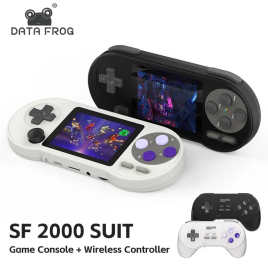 Imagem da oferta DADOS FROG-Mini Console de Jogos Portátil Jogador Portátil 6000 Jogos Embutidos Suporte a Jogos Retro Saída AV SF2000