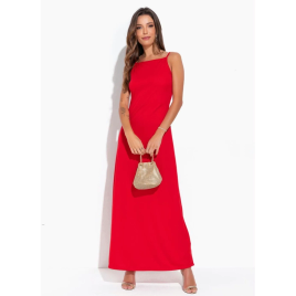 Imagem da oferta Moda Pop - Vestido Vermelha com Decote Profundo nas Costas