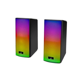 Imagem da oferta Caixa de Som Gamer Rise Mode Aura Sound S5 RGB Rainbow 3W*2 - RM-SP-05-RGB