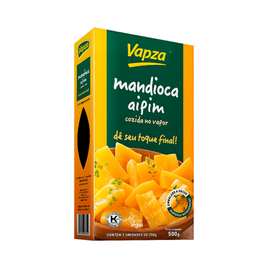 Imagem da oferta 3 Pacotes Mandioca Aipim Cozida no Vapor Vapza - 500G