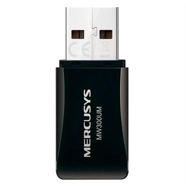Imagem da oferta Mini Adaptador Mercusys USB Wireless MW300UM