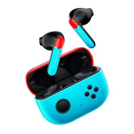 Imagem da oferta Fone de Ouvido Sem Fio Gamer WB Bits Bluetooth Som 360° Resistente a Água e Suor Vermelho e Azul - WBFOTWBITSRB