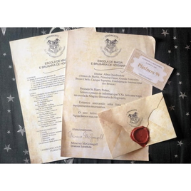Imagem da oferta Kit Carta de Hogwarts Personalizada + Moedas Harry Potter