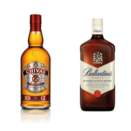 Imagem da oferta Chivas Regal 12 anos 750ml + Ballantine's Finest 1L