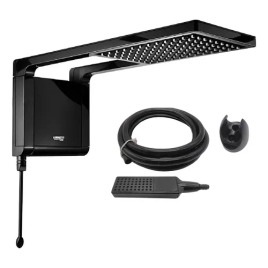 Imagem da oferta Chuveiro Elétrico De Parede Lorenzetti Acqua Ultra Storm Preto 6800w 220v