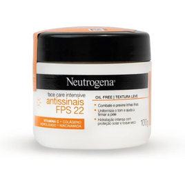 Imagem da oferta Creme Facial Neutrogena Face Care Intensive Antissinais FPS 22 100g