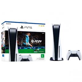 Imagem da oferta Console Playstation 5 + Jogo Blu-ray EA Sports FC 24 Branco