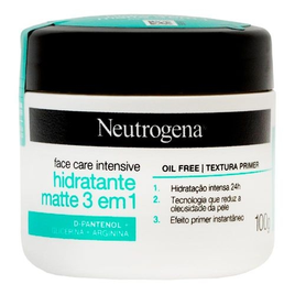 Imagem da oferta Creme Facial Neutrogena Hidratante Face Care Intensive Matte 3 Em 1 100g