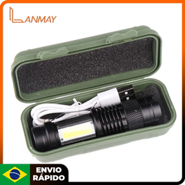 Imagem da oferta Lanterna Lanmay luz forte Multi-função Led Tática