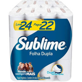 Imagem da oferta Papel Higiênico Sublime Folha Dupla - 24 Rolos