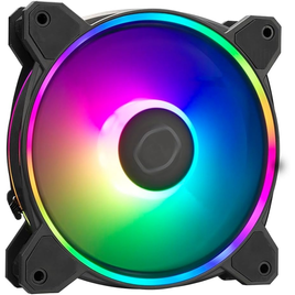 Imagem da oferta FAN/COOLER PARA GABINETE MASTERFAN MF120 HALO 2 RGB 120MM - PRETO -MFL-B2DN-21NP2-R2