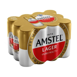 Imagem da oferta Cerveja Amstel Lager Puro Malte 12 Unidades Lata 350ml