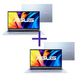 Imagem da oferta Kit Notebooks Asus Vivobook i5-12450H 8GB SSD 256GB W11 X1502ZA-BQ1758W + Vivobook Ryzen 7-4800H 8GB SSD 256GB Linux M1502IA-EJ252