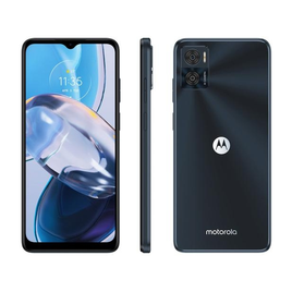 Imagem da oferta Smartphone Motorola Moto E22 64GB Preto 4G 4GB RAM 65 Câm Dupla + Selfie 5MP Dual Chip