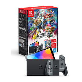 Imagem da oferta Console Nintendo Switch OLED + Jogo Super Smash Bros Ultimate - HBGSSKACLA