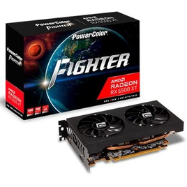 Imagem da oferta Placa de Vídeo Power Color Fighter AMD Radeon RX 6500 XT 4 GB GDDR6 Ray Tracing - AXRX 6500XT 4GBD6-DH/OC