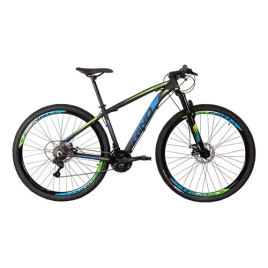 Imagem da oferta Bicicleta Aro 29 Rino Everest A Disco 24 Vel Cubo Roletado Cor Azul/verde Tamanho Do Quadro 21