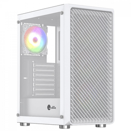 Imagem da oferta Gabinete Gamer Ninja Cloud Mid Tower Vidro Temperado ATX White Sem Fonte Com 4 Fans ARGB