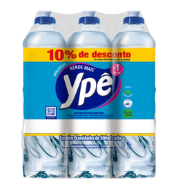 Imagem da oferta Pack com 6 Unidades Detergente Líquido YPÊ Clear 500ml