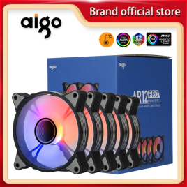 Imagem da oferta Aigo-AR12PRO ventilador do caso do computador 120mm rgb 4pin pwm cpu 3pin5v argb do espaço ilimitado 12cm