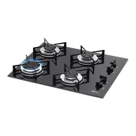 Imagem da oferta Cooktop 4 Bocas Fischer Vidro Temperado 4Q Gás Preto Bivolt