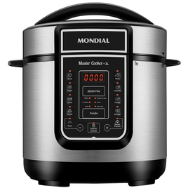 Imagem da oferta Panela Elétrica de Pressão Mondial Digital Master Cooker PE-40 3L - Preta/Inox