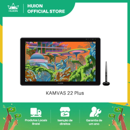 Imagem da oferta Ecrã com Caneta Gráfica HUION-Kamvas 22 Plus Pintura de Arte Digital Monitor para Tablet Vi