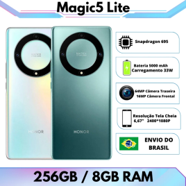 Imagem da oferta Smartphone Honor Magic 5 Lite 5G 8GB 256GB