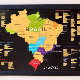 Mapa Do Brasil De Raspar 66x46 R 189 Promobit