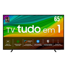 Imagem da oferta Smart TV QLED 65" 4K Samsung 65Q60D sistema Tizen Gaming Hub AI Energy Mode Alexa built in Wi-Fi e Bluetooth