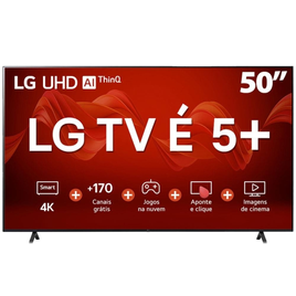 Imagem da oferta Smart TV 50\" LG 4K UHD ThinQ AI 50UR8750PSA HDR Bluetooth Alexa Airplay 2 3 HDMIs