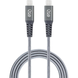 Imagem da oferta Cabo USB-C + USB-C I2GO 2m 3A Nylon Trançado Chumbo - I2GO PRO